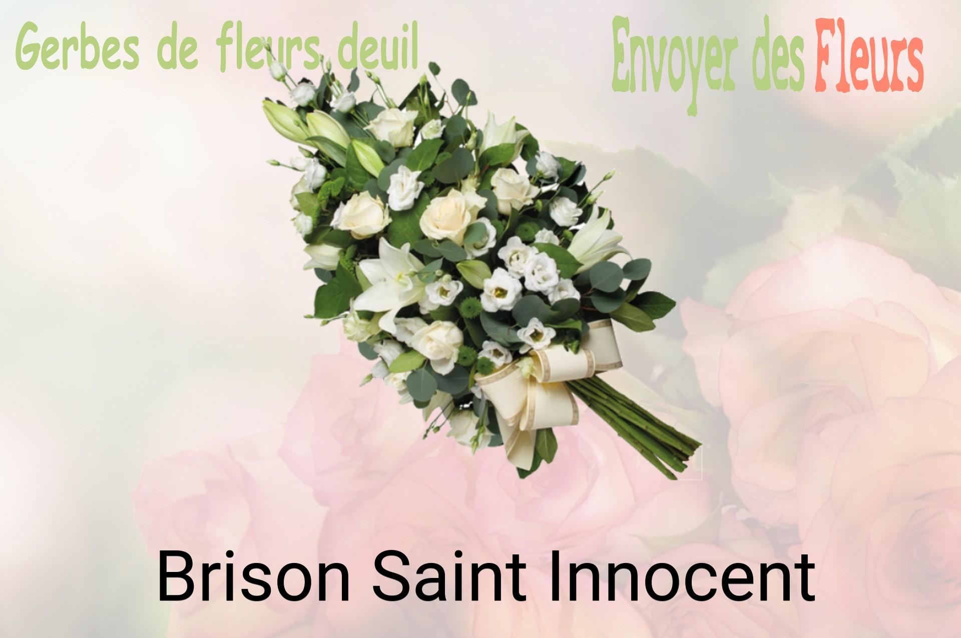 Gerbe de fleurs de deuil livrée à Brison-Saint-Innocent